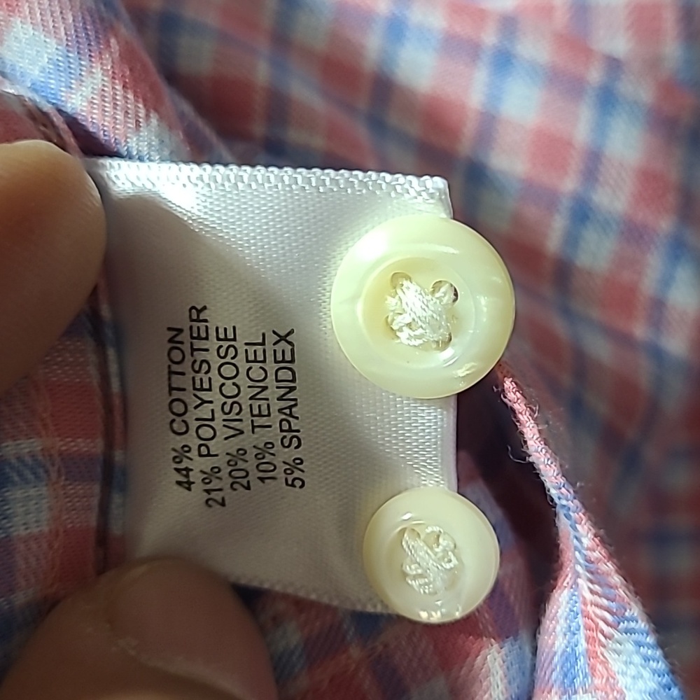 Peter Millar Summer Long Sleeve Button Down Shirt Size Large - Picture 7 of 8